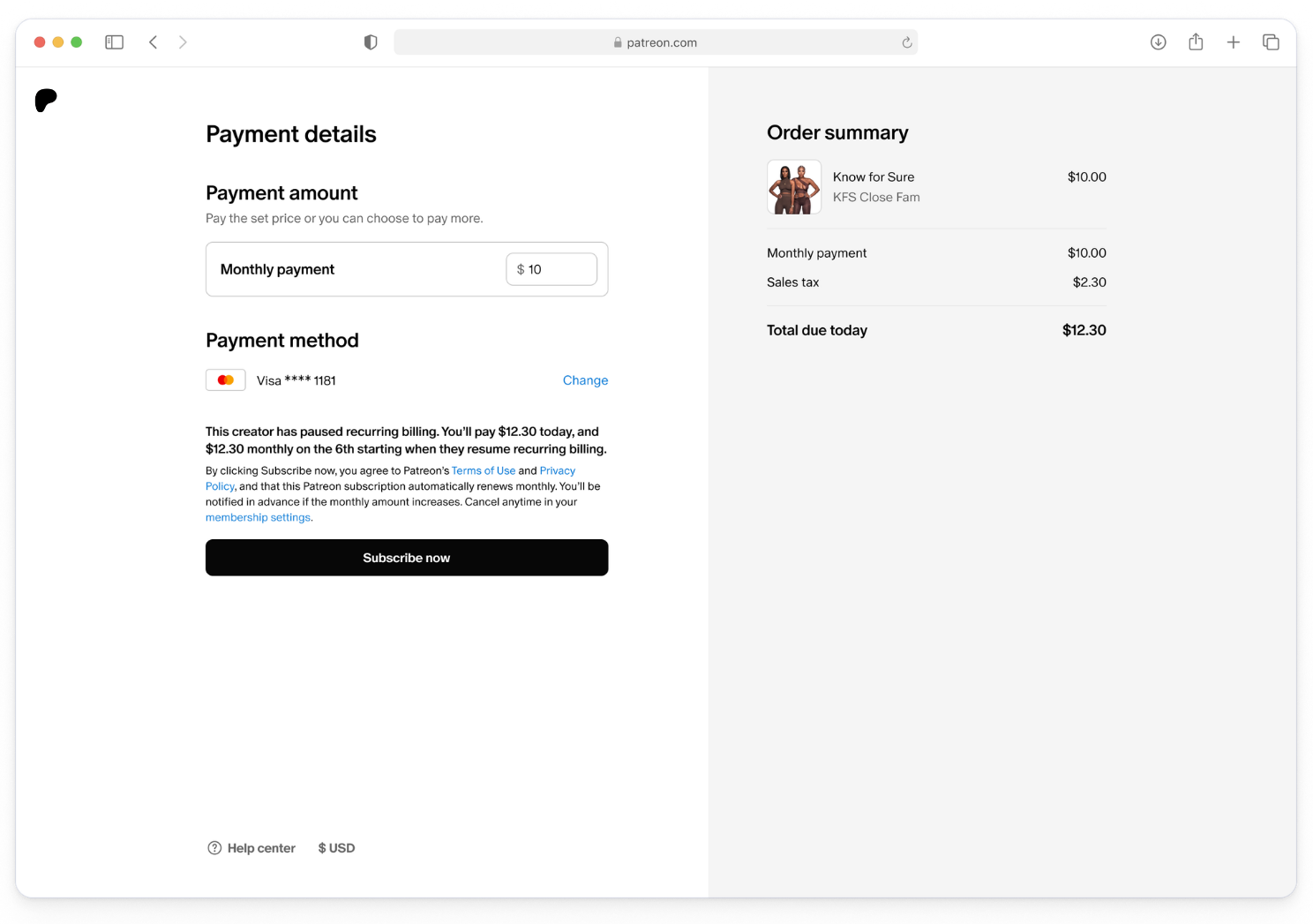 Checkout while billing paused